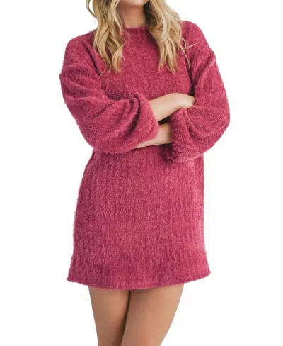 Sadie & Sage Soiree Dress In Berry In Pink