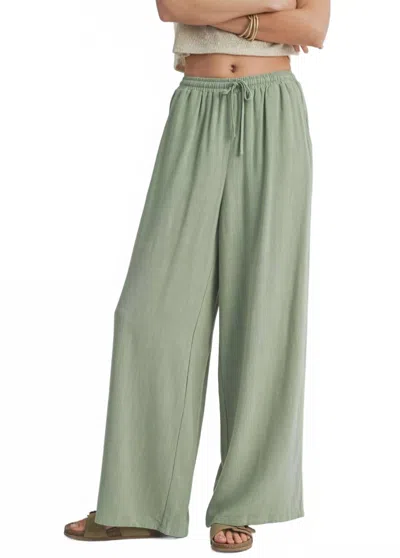 Sadie & Sage Sugarloaf Linen Pants In Sage In Green
