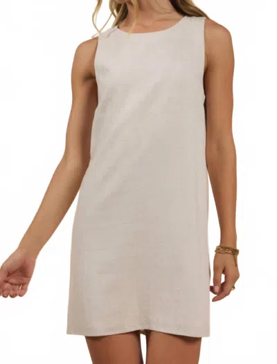 Sadie & Sage Sugarloaf Mini Dress In Oatmeal In White