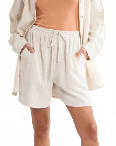Sadie & Sage Sugarloaf Shorts In Oatmeal In White