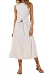 Sadie & Sage Sundream Maxi Skirt In White