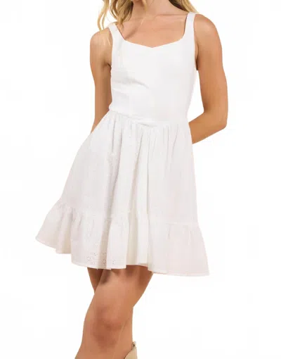 Sadie & Sage Sundream Mini Dress In White