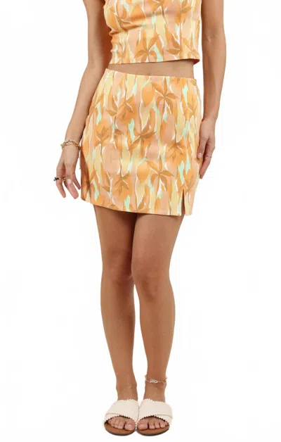 Sadie & Sage Sunset Beauty Mini Skirt In Multi