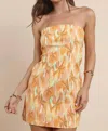 Sadie & Sage Sunset Tube Mini Dress In Multi In Multi
