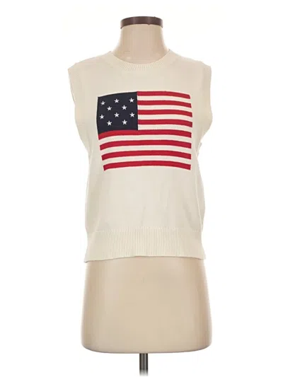 Pre-owned Sadie & Sage Sweater Vest In Ivory
