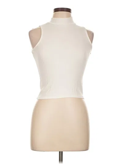 Pre-owned Sadie & Sage Tank Top Ivory Halter Neckline Tops