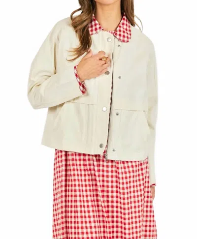Sadie & Sage Teacup Barn Jacket In Cream In Neutral