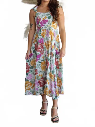Sadie & Sage Treasure Ruffle Maxi Dress In Multi