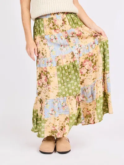 Sadie & Sage Treasured Trove Midi Skirt In Multi