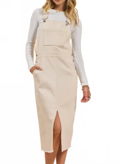 Sadie & Sage Clear Eyes Denim Skirtall In Cream In Neutral