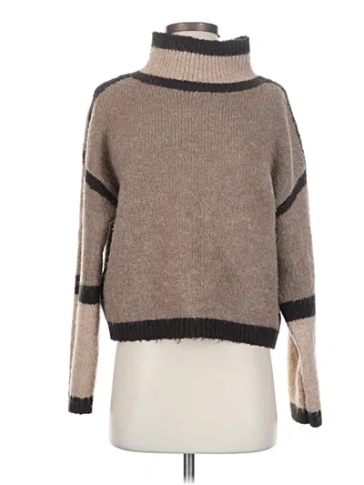 Pre-owned Sadie & Sage Turtleneck Sweater In Brown