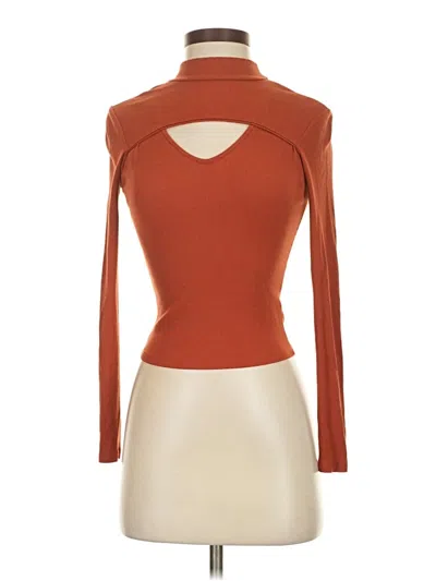 Pre-owned Sadie & Sage Turtleneck Sweater In Orange