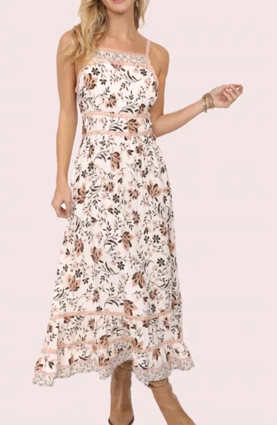 Sadie & Sage Willa Floral Maxi Dress In Ivory Multi In White