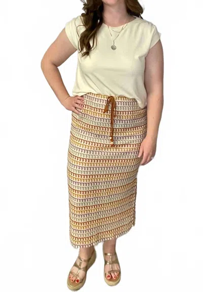 Sadie & Sage Women's Gilded Sky Midi Skirt In Multicolor