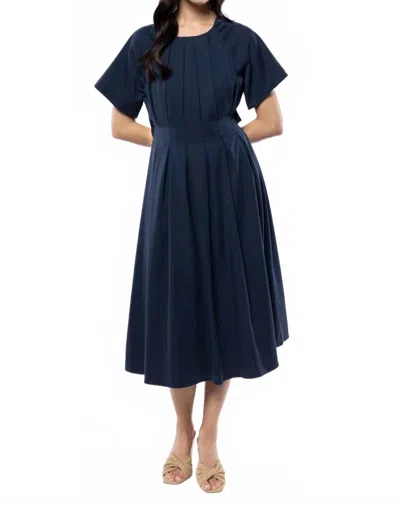 Sadie & Sage Women's Pleated Madi Dress In Blue