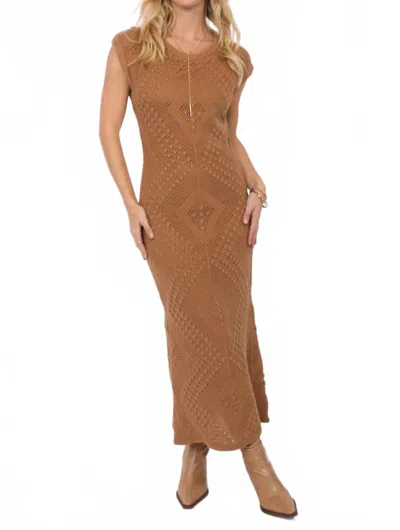 Sadie & Sage Wondering Maxi Dress In Brown