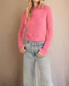 Sadie & Sage Ari Fuzzy Sweater In Magenta