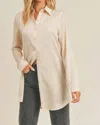 Sadie & Sage Bianca Shirt In Beige In Beige