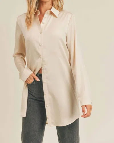 Sadie & Sage Bianca Shirt In Beige