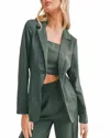 Sadie & Sage Evergreen Blazer In Dark Green In Multi