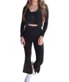 Sadie & Sage Flare Pants In Black In Black