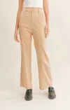 SADIE & SAGE FOREVER YOUNG CORDUROY PANTS IN KHAKI