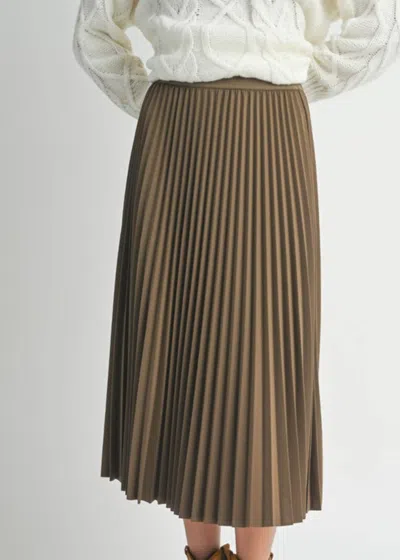 Sadie & Sage Full Of Charm Maxi Skirt In Brown