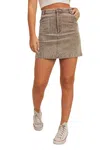 Sadie & Sage Get Like This Mini Skirt In Brown In Brown