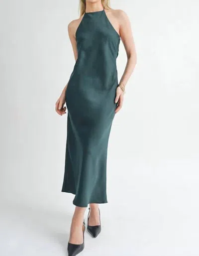 Sadie & Sage Jess Halter Maxi Dress In Hunter Green