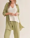 SADIE & SAGE JUICY SHIRT IN SAGE MINT