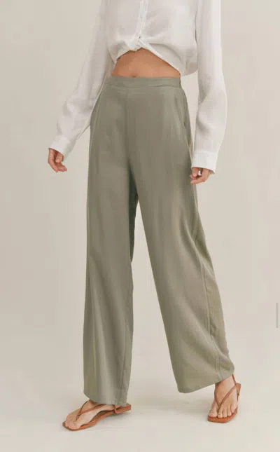 Sadie & Sage Lighthouse Pants In Olive In Green