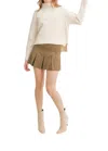Sadie & Sage Liss Turtleneck Sweater In Ivory In Multi
