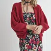 Sadie & Sage Marley Dolman Sleeve Cardigan In Red In Red