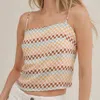 Sadie & Sage Palm Canyon Drive Camisole In Ivory Multi In White