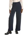 Sadie & Sage Sandy Cove Pleated Linen-blend Pant In Navy