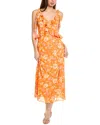 Sadie & Sage Sage The Label Aurora Ruffle Maxi Dress In Orange