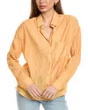 Sadie & Sage Sage The Label Clementine Crush Cutout Shirt In Orange