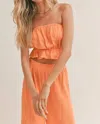 Sadie & Sage So Cal Tube Top In Orange In Pink
