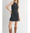 Sadie & Sage Tuscany Suede Mini Dress In Black In Black