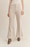 Sadie & Sage Women's Nomad Corduroy Pants In Cream In White