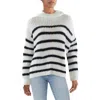 Sadie & Sage Womens Striped Turtleneck Pullover Sweater