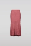 Saemdi Crinkled Jersey Skirt In Dusty Rose