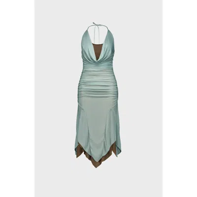 Saemdi Evi Midi Dress In Blue