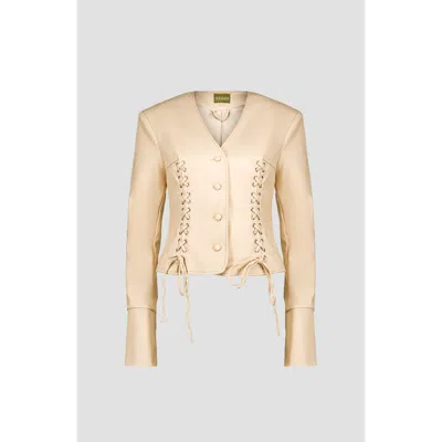 Saemdi Gia Pu Jacket In Neutral