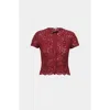 Saemdi Lace Top In Red
