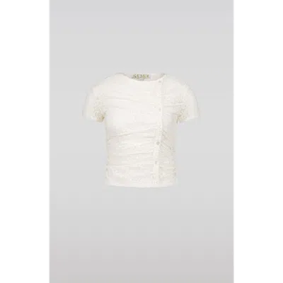 Saemdi Lace Top In White