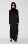 Saemdi Open Side Jersey Dress In Black