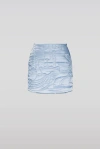 Saemdi Padded Embroidery Skirt In Baby Blue
