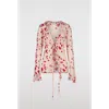 Saemdi Rose Chiffon Top In Nude Rose
