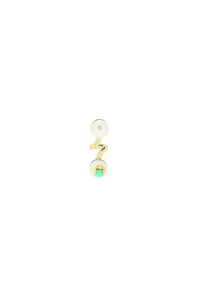 Saf Safu Women's 'not Kawaii' Single Earring In Mixed Colours